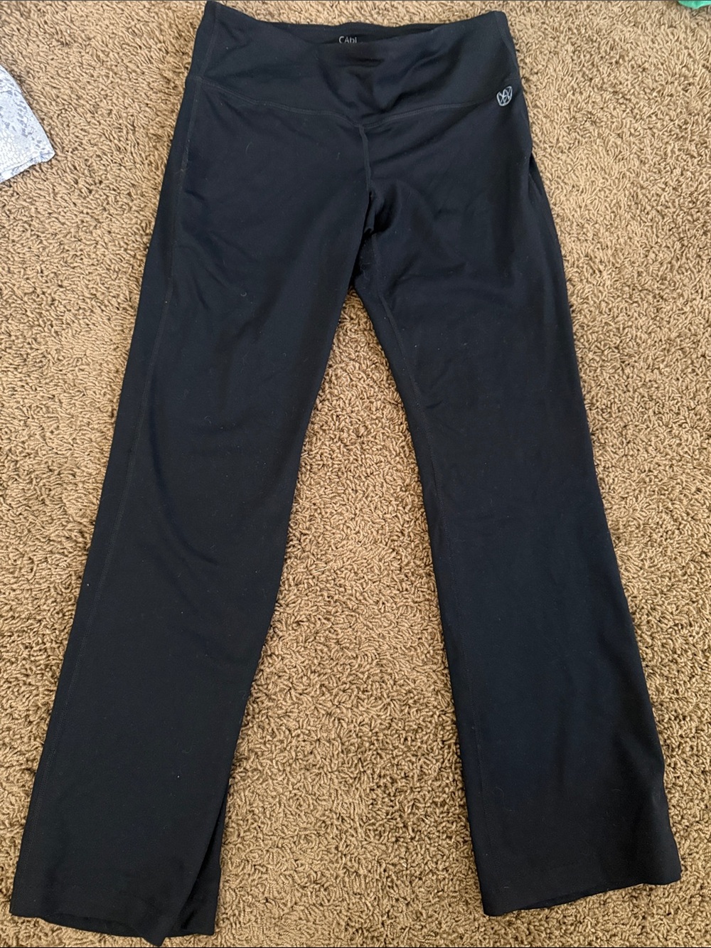 CAbi Black Leggings with Branded Interior Waist